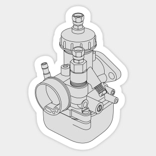 moped carburetor Sticker